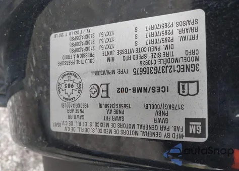 2007 Chevrolet Avalanche C1500 from USA, damaged, VIN 3GNEC12J37G305675